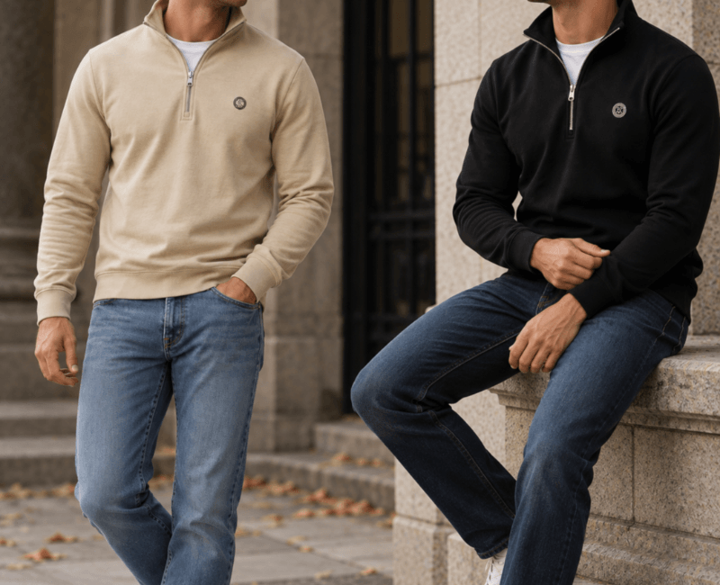 Half zip sweater heren: de perfecte trui voor het najaar